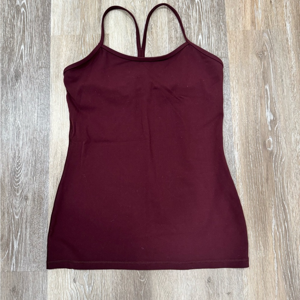 Lululemon Maroon Y Back Tank - Picture 1 of 2